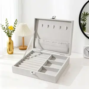 Velvet Jewelry Box Set, Elegant Storage & Display Case, Versatile Organizer for Precious Accessories, Perfect Gift Idea for Women & Girls