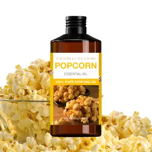 Christmas Gift! 100ML Popcorn Scented Luxury Aromatherapy Oil, Long-Lasting Fragrance, Home Use, Nail Hair Skin Care, Massage Diffuser Humidifier, Aromatherapy Scented Oils