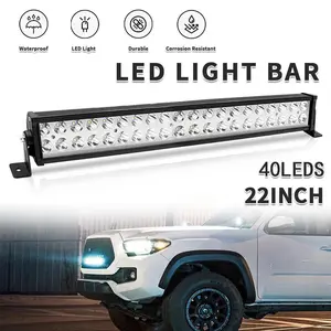 22inch 60W Led Light Bar Dual Row Spot Flood Combo Work 4WD Truck SUV ATV 24