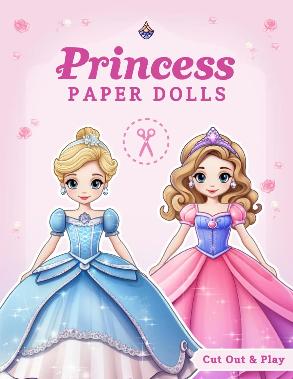 Princess Paper Dolls: Cut & Dress up| Fashion Activity Book| Paper dolls for kids