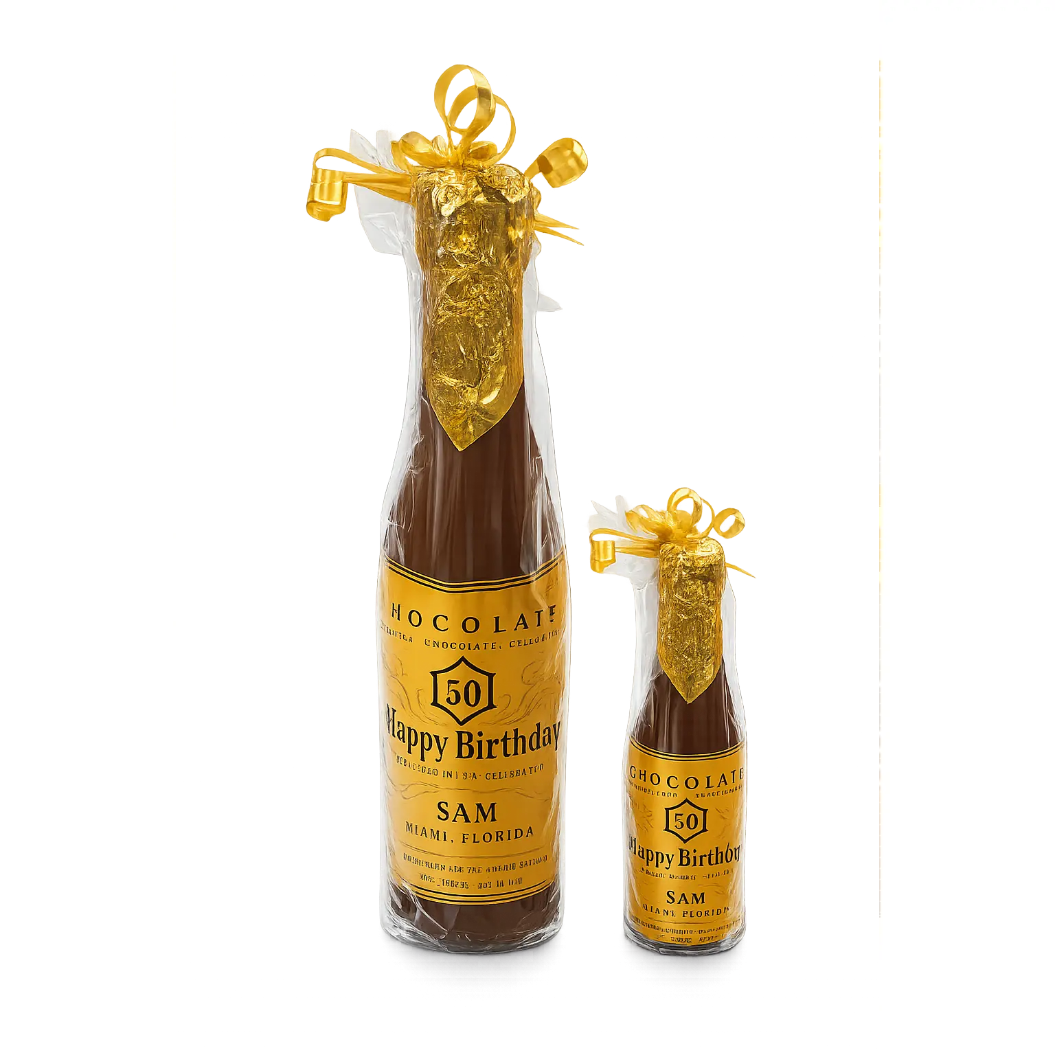 Chocolate Champagne Bottle-Personalized