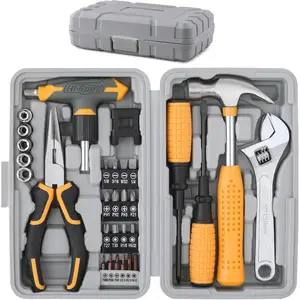 30pc Magnetic T-Handle Ratchet Wrench and Screwdriver Set.Small Compact Hand Tool Kit Set with Sockets for Home & Car & Office.Toolkit Starter Repairs in a Portable Tool Box Case