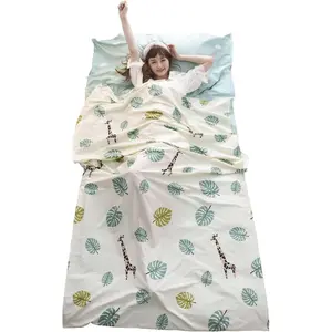 Lightweight Portable Adult Sleeping Bag Liner Sleep Sack, Single & Double Travel Camping Sheets for Hotel Backpacking