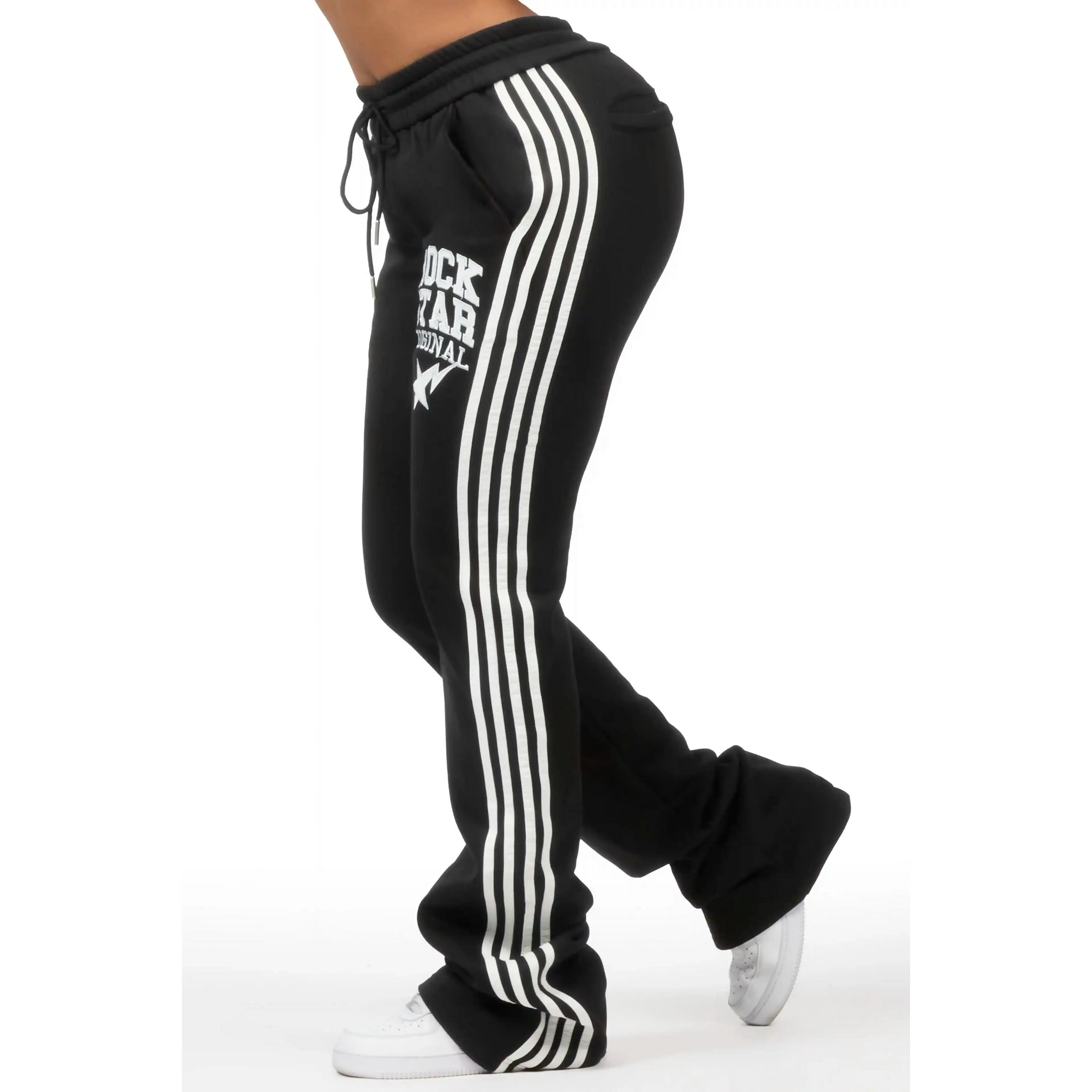 Briana 2.0 Black Relaxed Fit Track Pant