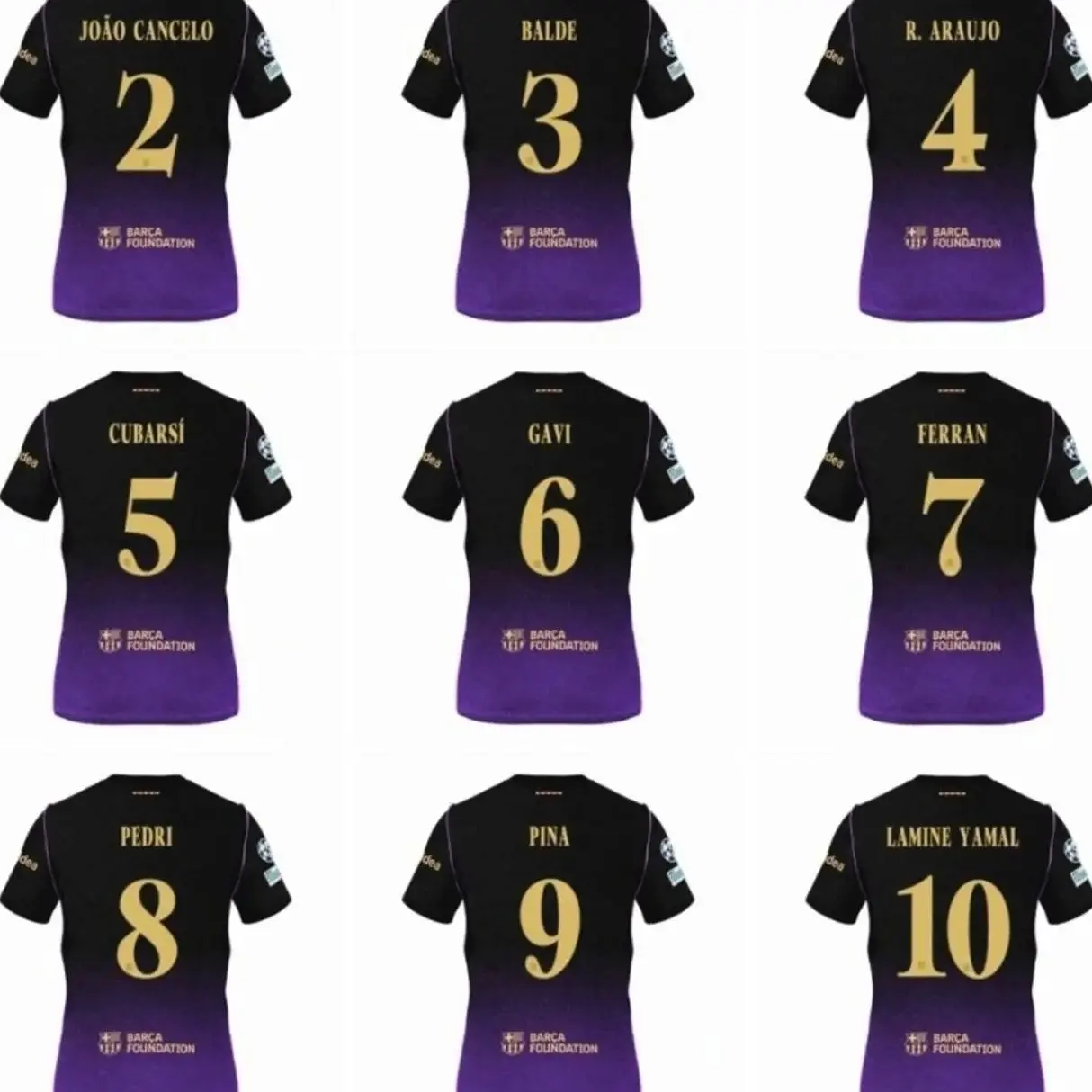 Unisex Soccer Jersey Black and Purple Striped Soccer Mamba Mentality Jersey #11 Raphinha Fan Style Football Shirt 2026/2027 1O