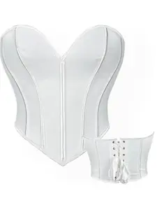 1 Piece Pink Sweetheart Neckline Strapless Boned Corset Vest Shapewear Gothic Vintage Style Shaping Waist Slimming Bustier Side Multi-row Hooks + Back Cross Lacing Cotton Cups Suitable for Bride Wedding/Party/Daily Wear