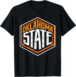 Oklahoma State Tee And American Retro Design Usa Vintage T-Shirt