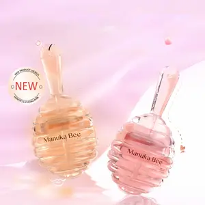 Manuka Bee FlyBee Honey Lollipop Lip Oil Plumper- PH Reactive Shine Temperature Activated Color Change 12H Hydration Award Winning Patent Packaging Plant Sterol Ester Technology - Gloss