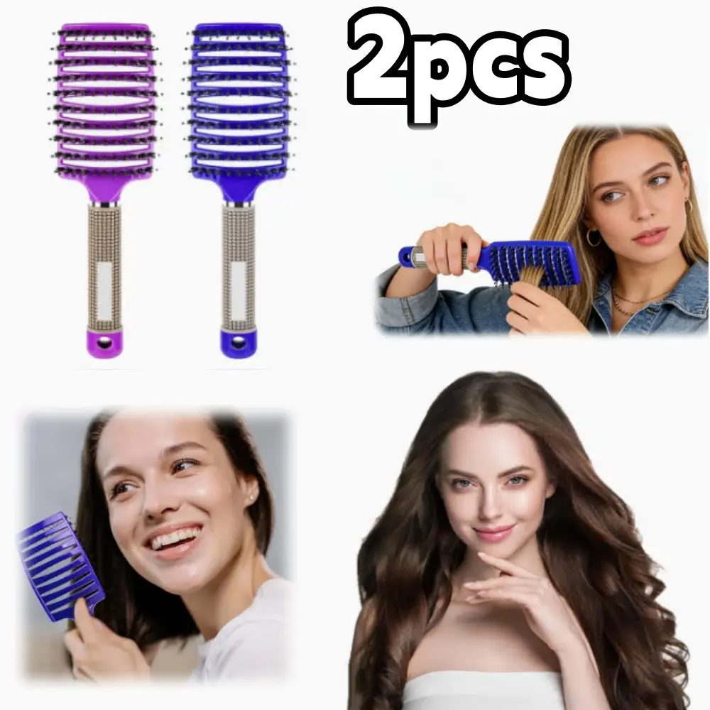 2pcs wet hair comb, curly hair anti-frizz comb, wet or dry hair anti-frizz comb, painless and less damaging anti-frizz, girls Designed to Detangle Hair Without Static