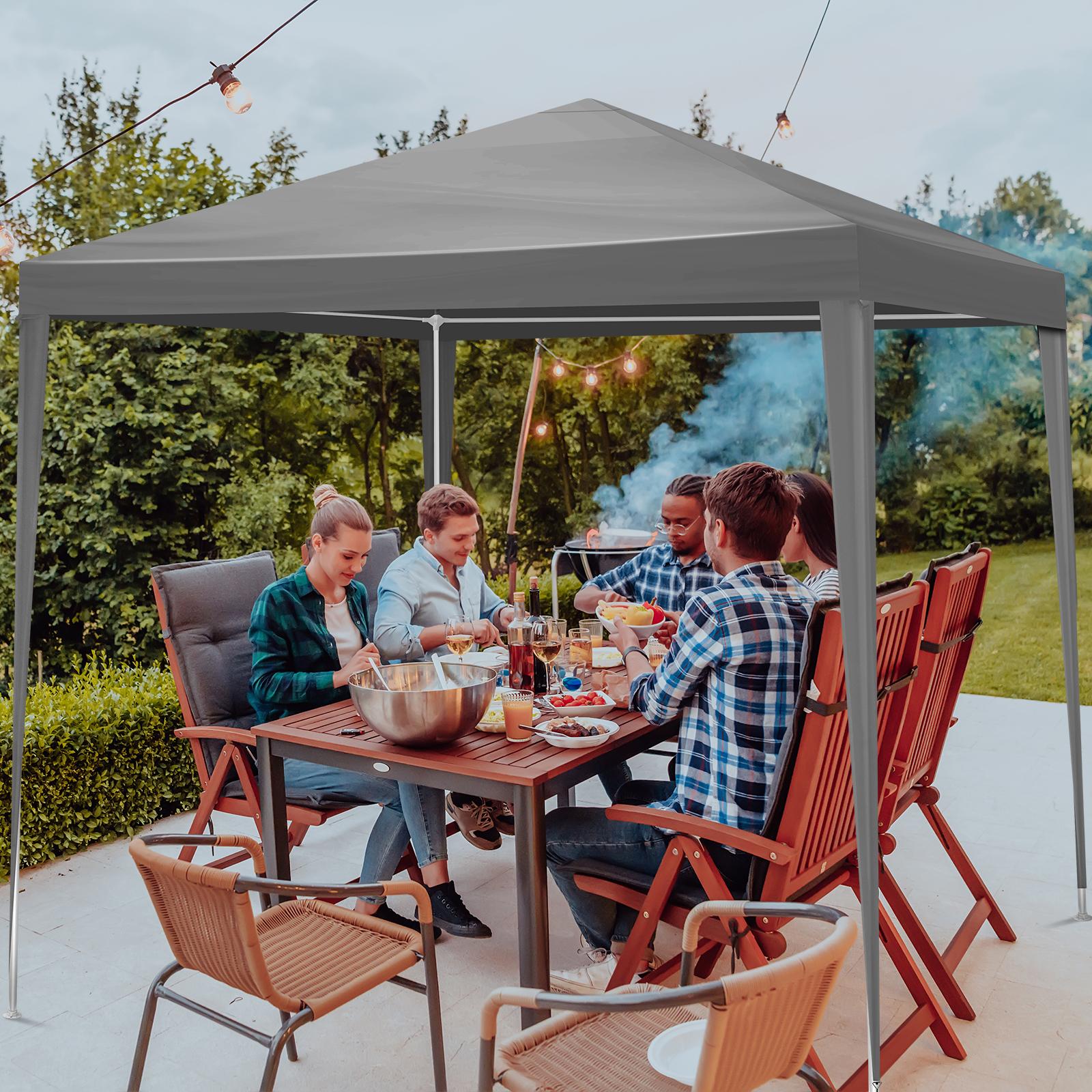 6.5x6.5FT Portable Four Sides Party Tent – Lightweight Easy Setup Outdoor Canopy for Camping, Backyard Gatherings & Pool Parties