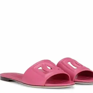 Dolce & Gabbana Leather Sandals Pink Size 37