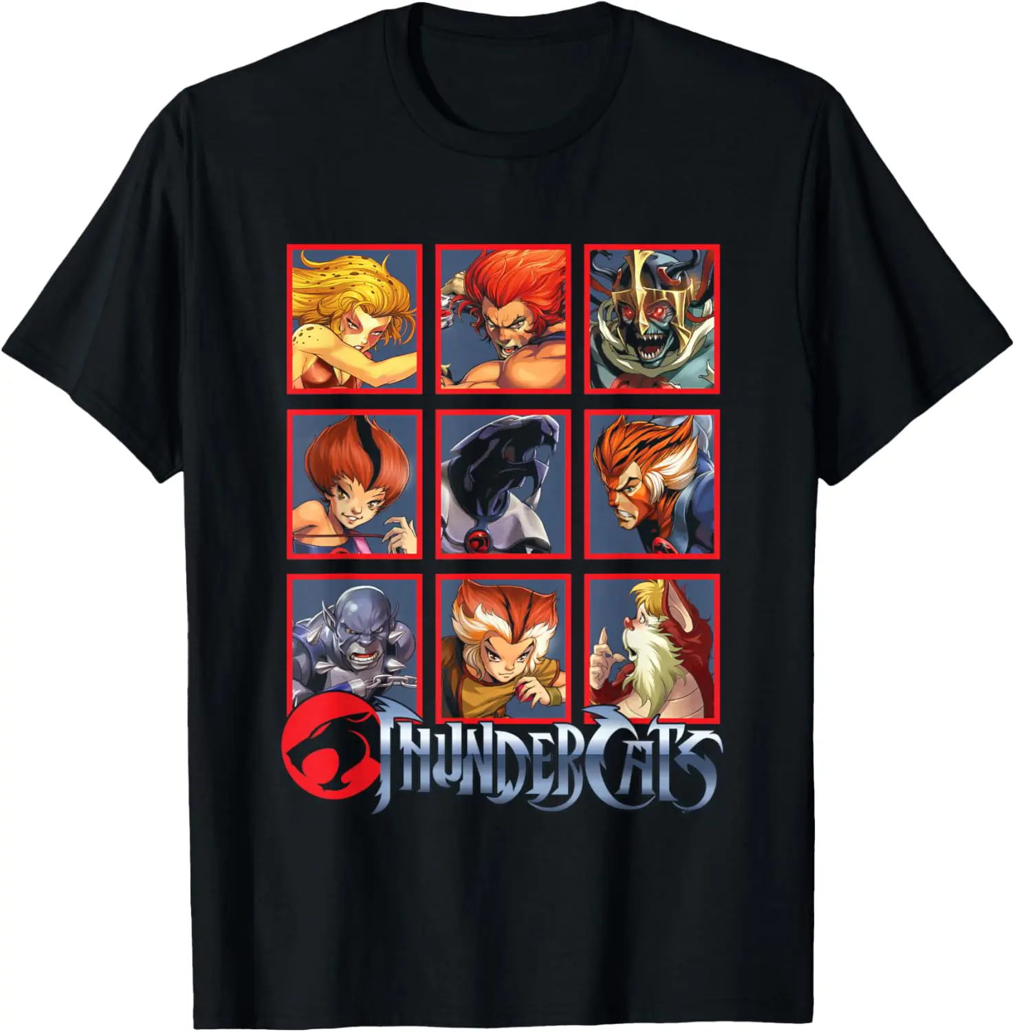 Thundercats Vintage Box Art Graphic Tee | Bring The Thunder Retro Anime Streetwear Shirt | 80s Cartoon Pop Culture Unisex Viral TikTok Outfit | Aesthetic Nostalgia Tee
