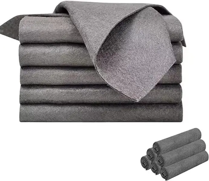 MagicClean Microfiber Cloths 10 Pack – Thickened Lint-Free Glass Cleaning Rags with Streak-Free Absorbent Design for Windows, Mirrors, Cars & Home