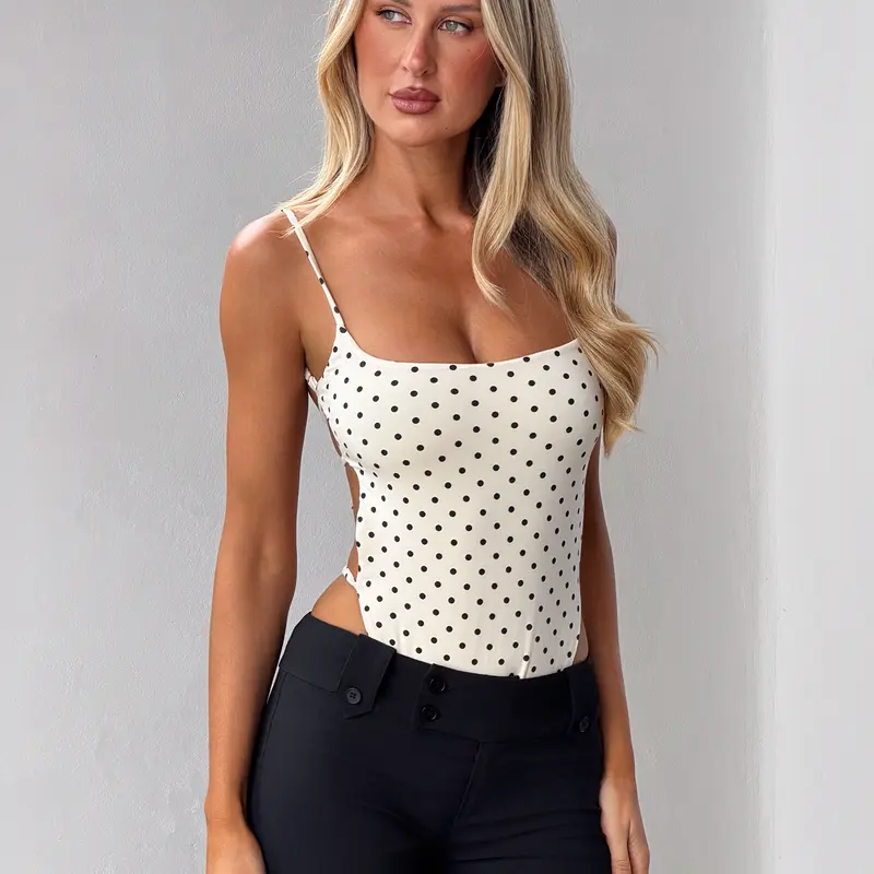 MINERVA BODYSUIT - CREAM DOT