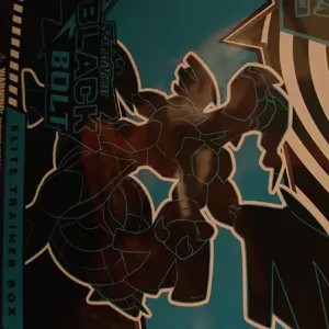 Black Bolt Elite Trainer Box - Featuring Dynamic Character Illustration and Bold Design Elements