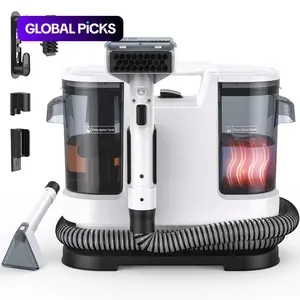 Lubluelu-600W Upholstery & Carpet Cleaner Vacuum Steamer – 15kPa Powerful Suction, 1.75L Clean/Dirty Water Tanks, Long Hose & 5M Cord, Portable Deep Cleaning Machine for Sofa, Mattress, Car Seats, and Rugs, Floor Cleaning System