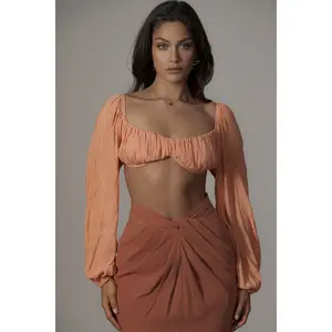 Coral Carey Long Sleeve Top