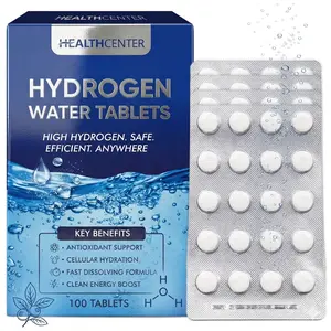 Hydrogen Water Tablets – Instant Hydrogen-Rich Water for Antioxidant Support & Cellular Hydration – Fast-Dissolving Clean Energy Boost – Non-Electrolysis Formula with Active Hydrogen – 100 Tablets