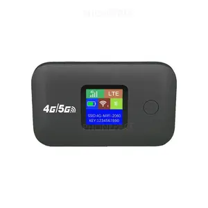 4G 5G Mobile Travel WiFi Hotspot SIM Card Slot 300Mbps LED Display Stable Signal Supports 10 Devices for Outdoor RV Use	