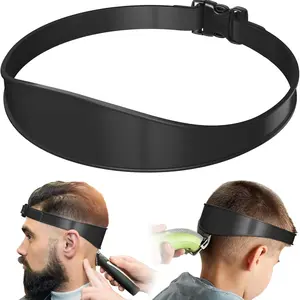 1pcs Adjustable Design Hair Trimming Guide and Neckline Shaving Template,DIY Self Haircutting System, Shaving and Keeping a Clean and Straight Neck Hairline,Easy Use Tool Soft Portable, Hair Cutting Accessories