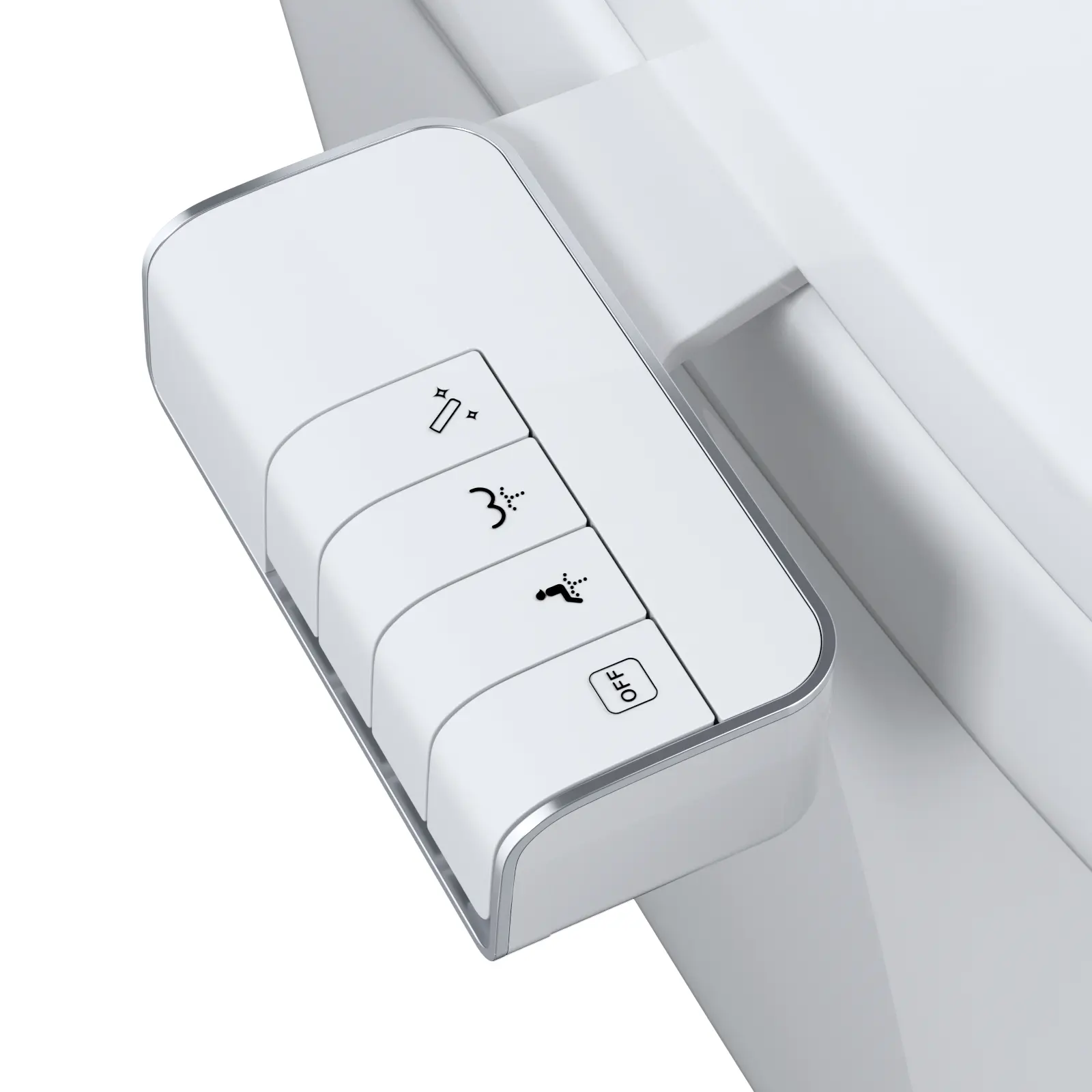 Hibbent Non-Electric Toilet Bidet Attachment - ABS Plastic, Compact Design, Dual Frontal/Rear Wash Nozzles, Adjustable Water Flow Pressure, Self-Cleaning Fresh Water Sprayer, Bathroom Bidet Sprayer, Sprayer & Bidet Parts