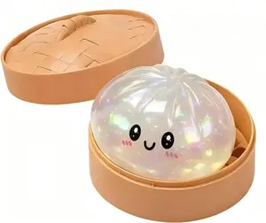 Glitter Series & Macaron Series Expressive Big Dumpling Squishy Blind Box