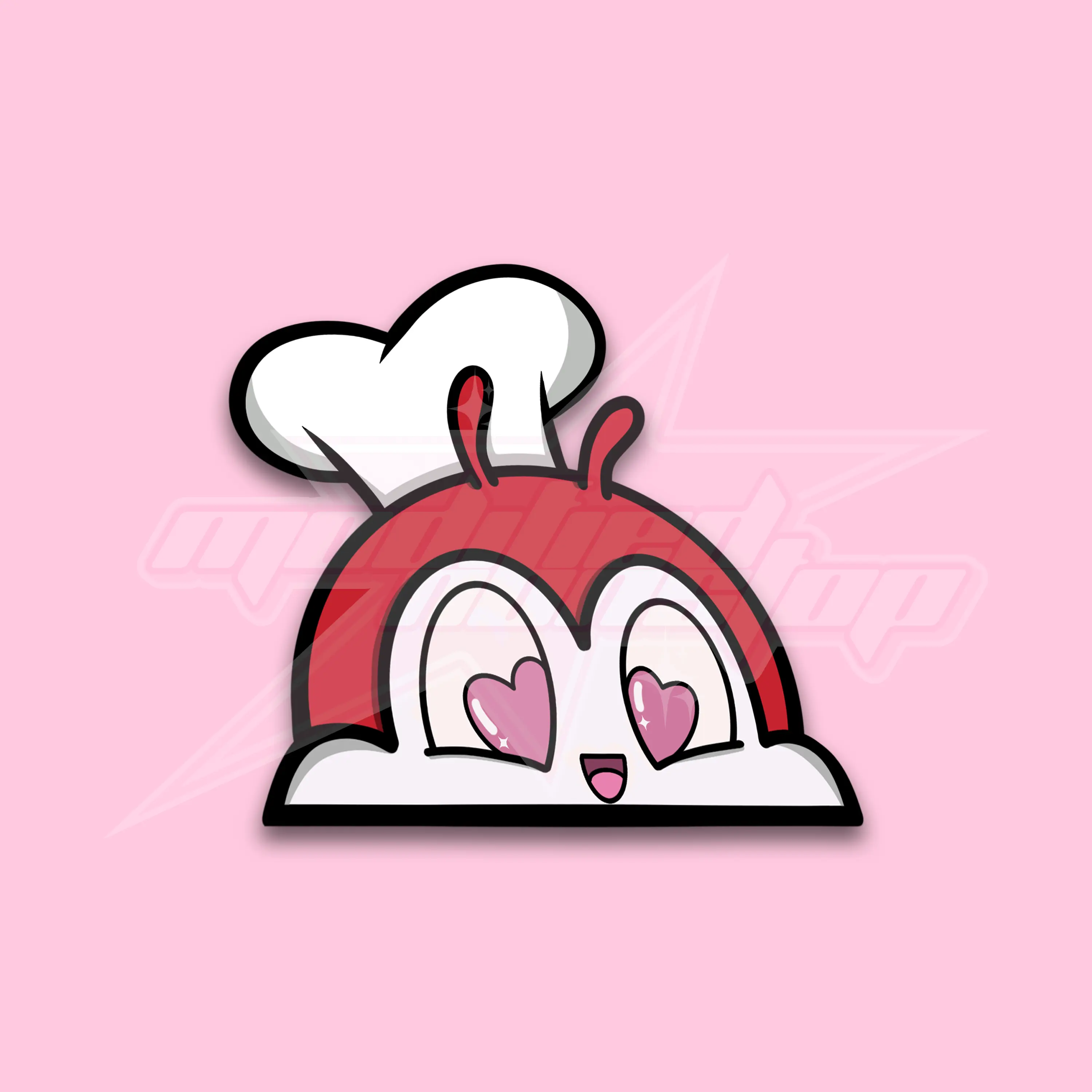 Red Heart Eyes Jollibee Peeker