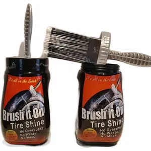 Brush It On Tire Shine - No Overspray No Waste No Mess with Integrated Brush for Application