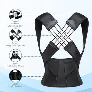 Waist Trainer Posture Corrector Back Straightener Brace Straps with Shoulder Support for Back Pain improves posture reduces hunchback Relief Healthcare for Men and Women Belts Womenswear Spine Alignment