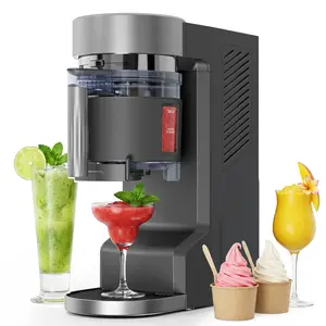 3 in 1 Slushie Machine for Home, 40 fl oz No Ice Needed Frozen Drink Maker with Self-Cleaning, Adjustable Slush Density & 7 Modes, Perfect for Smoothies, Ice Cream & Frozen Margaritas, Black