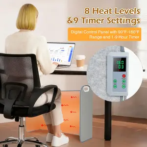 1 Count Portable Space Heater, programmable electrical heater with timer function helps you stay warm inside your home efficiently