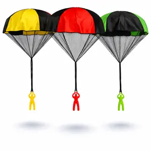 Kids Parachute Toy Set (3 Pack) – Tangle Free Throwing Parachute Toys for Boys & Girls | Outdoor Fun Game, Slow Falling Skydiver Toy Gift