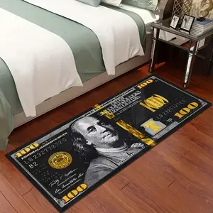 Dollar Pattern Carpet, 1 Count Non-slip Soft Comfortable Washable Floor Mat, Decorative Rugs for Home Living Room Bedroom Hotel Dormitory, Vintage Printed Rugs, Vintage Rug, Vintage Runner Rug, Area Rug