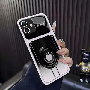 Luxury Sports Car Aesthetic MagSafe Case Anti-Scratch Magnetic Glass Cover for【iPhone 12】666