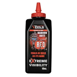 Baboon Butt Red Extreme Visibility Marking Chalk - 10oz