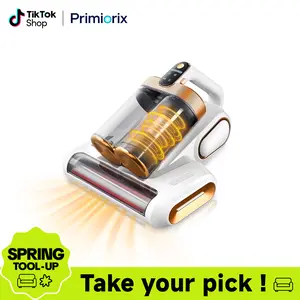 Mattress Vacuum Cleaner, Bed Vacuum with 13000pa Powerful Suction 253.7nm UV-C Light, 18000 RPM/Min Brushroll, Cordless Handheld Vacuum with Dual Bins for Dust, Pet Hair,etc Home Cleaning Machine Deep Cleaning Machine