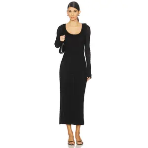 LoveShackFancy Tawnie Dress in Black