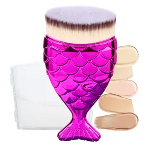 Sunscreen Brush for Face  Brush Sunscreen Applicator for Kids Foundation Makeup Brushes for Liquid Foundation Powder Cream Contour Buffing Stippling Blending (Rose)