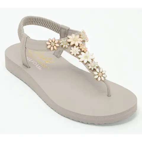 Skechers_Cali Meditation Embellished Thong Sandals -Happy Daisies