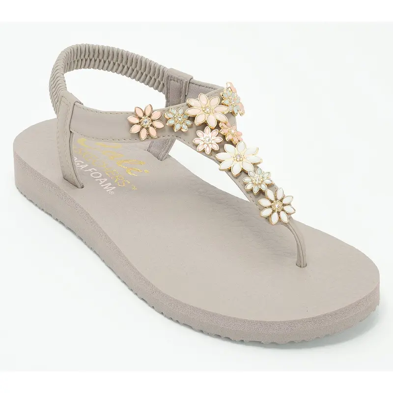 Skechers_Cali Meditation Embellished Thong Sandals -Happy Daisies