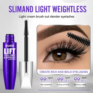 Buy one get one free! Super value volumizing and lengthening mascara - natural volumizing and curling formula, suitable for all skin types, black, the perfect choice for Christmas.