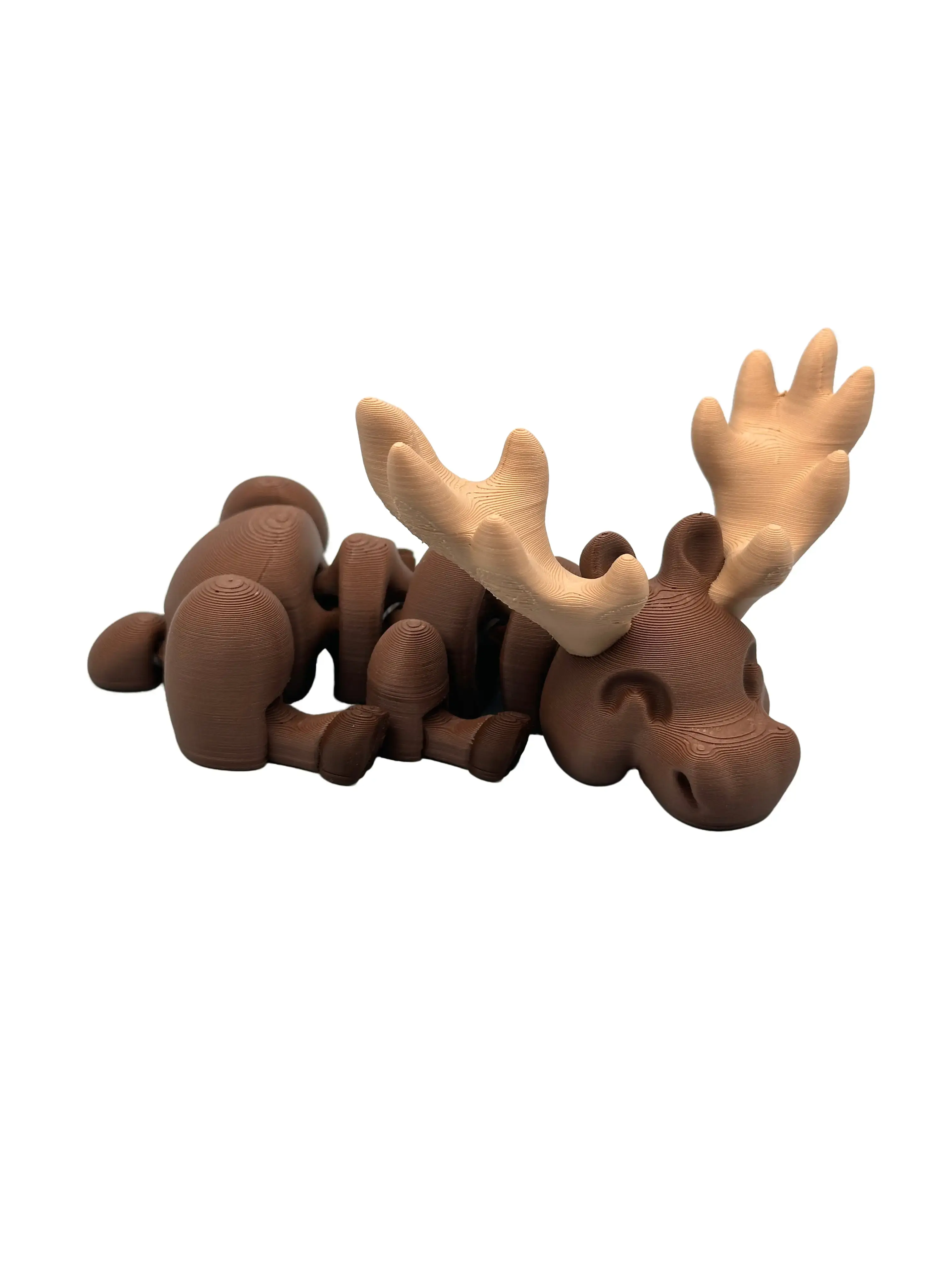 3D Printed Moose Figurine Decor - High-Quality Material, Realistic Appearance - Ornaments Decoration