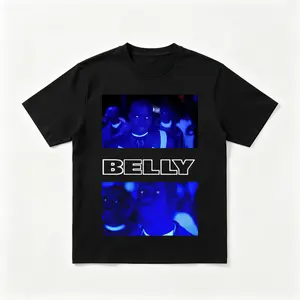 DMX Belly Movie Vintage T-Shirt Hip Hop Fan Gift Funny Graphic Tee For Men Short Sleeve Black Music Shirt Collection Streetwear Menswear Cotton Soft Top Vibe Tropical Breathable Day