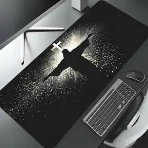 Gaming mouse pad, beautiful desktop decoration anti fall pad, washable rubber pad with anti slip lock edge, multi size mouse pad, suitable for home offices, office desk accessories, and good gifts for family and friends,