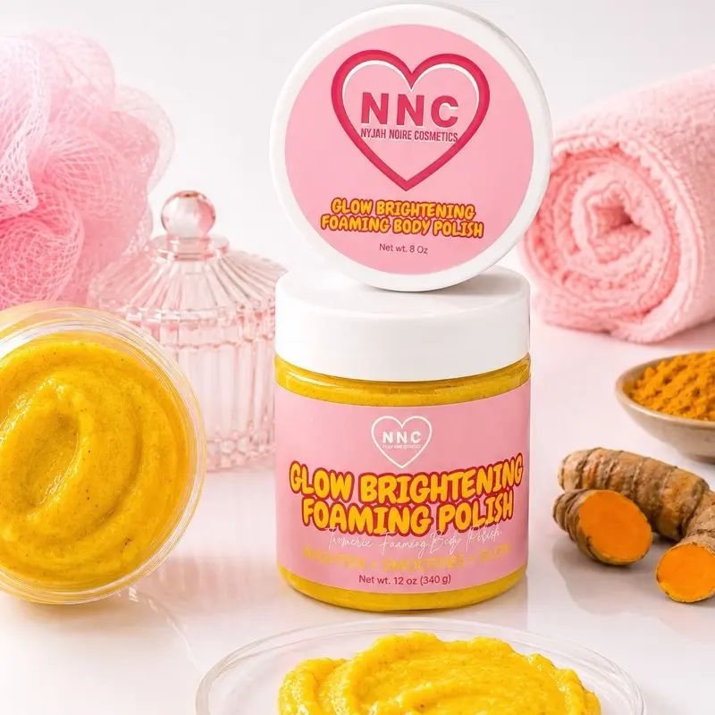 Turmeric & Kojic Acid Glow Brightening Foaming Body Polish
