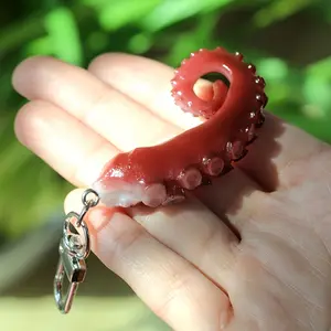 1/20pcs Charming Octopus Keychain - Cute PVC Animal Charm for Bags & Backpacks, Perfect Valentine's Gift for Her, Bag Pendant Keychain