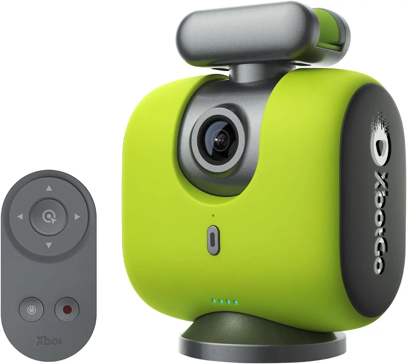 XbotGo Chameleon AI Auto Sports Action Camera - 4K 60FPS, AI Tracking, Bluetooth, CMOS Sensor, MP4 File, Soccer Focus, Team Sports Camera, Live Streaming, No Subscription, iOS & Android Compatible (Lemon Green)
