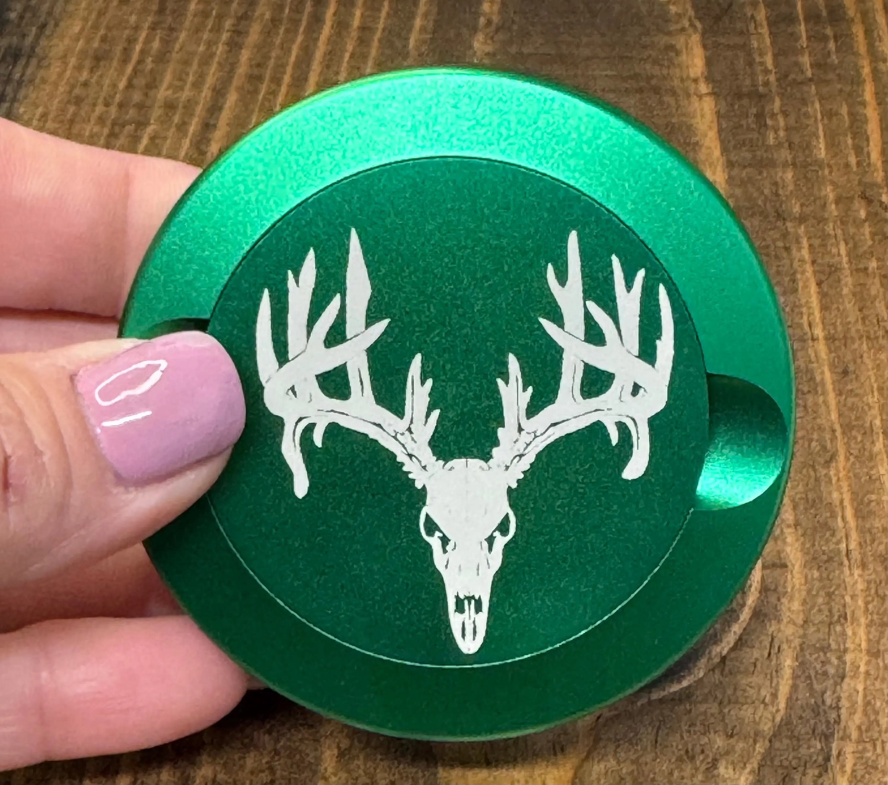 Nicotine Pouch Tin | Snus Tin | Engraved with Cow Skull| Aluminum Nicotine Pouch Tin | Gift for him