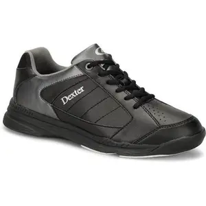 Men's RICKY IV Discontinued Closed Black-Alloy Bowling Sneakers, Lightweight Fabric-Lined Athletic Shoes with Rubber Sole, Sneaker
