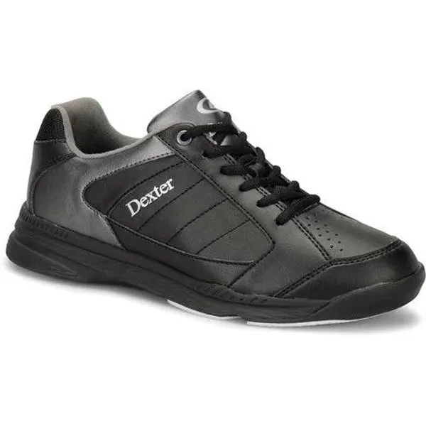 Ricky IV Men's Black & Alloy Bowling Shoes, Durable Synthetic Athletic Footwear with a Padded Tongue, Lightweight Midsole & S8 Slide Soles, Durable Athletic Footwear, Eva, Fabric